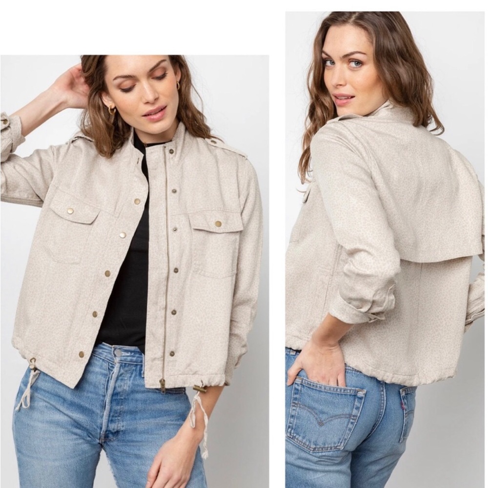 Rails Revolve Collins Utility Safari Jacket Tan M… - image 1